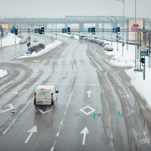 Sniegu pasidengusios Kauno gatvės  © Eitvydo Kinaičio nuotr.