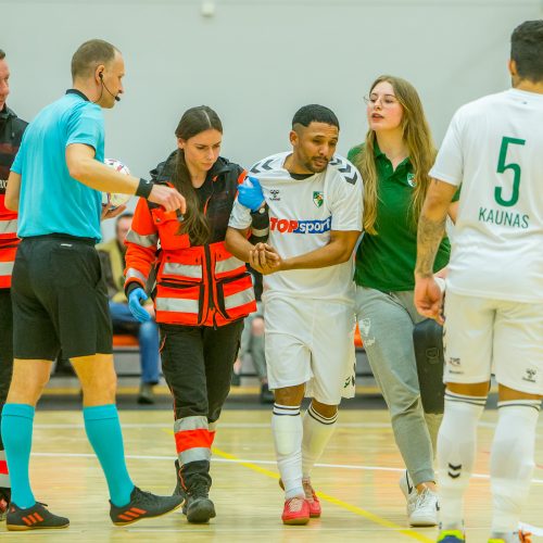 LFF futsalo taurės pusfinalis: „K. Žalgiris“ – „Bruklinas“ 7:0  © E. Šemioto nuotr.