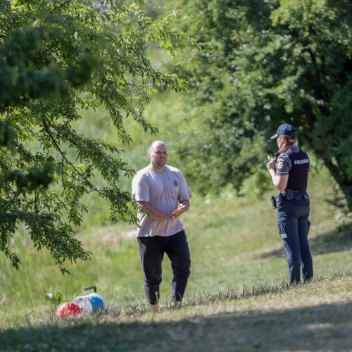 Pakaunėje ieškoma nuskendusio vaiko  © Justinos Lasauskaitės nuotr.