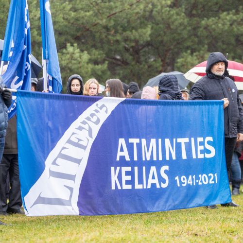 Renginys masinėms žydų žudynėms atminti  © Justinos Lasauskaitės nuotr.