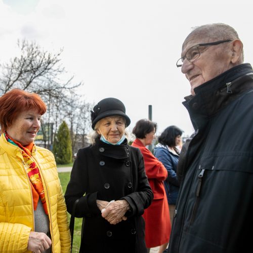 Pagerbtas buvęs Dainavos poliklinikos vadovas G. Andziukevičius  © Justinos Lasauskaitės nuotr.