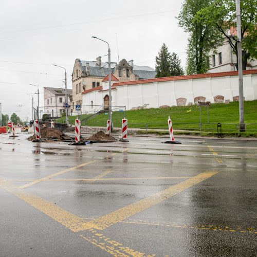 Prasidėjo Kauno pilies žiedinės sankryžos rekonstrukcija  © Justinos Lasauskaitės nuotr.