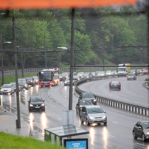 Prasidėjo Kauno pilies žiedinės sankryžos rekonstrukcija  © Justinos Lasauskaitės nuotr.