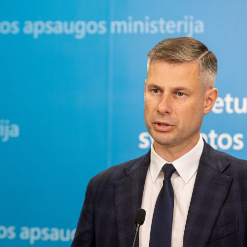 2023–2024 metų vakcinacijos strategijos pristatymas  © P. Peleckio / BNS nuotr.