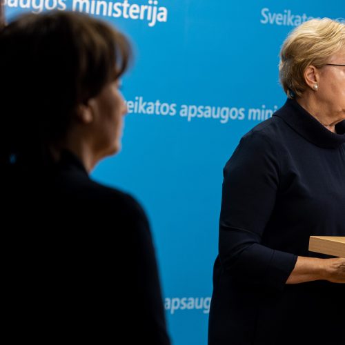 2023–2024 metų vakcinacijos strategijos pristatymas  © P. Peleckio / BNS nuotr.