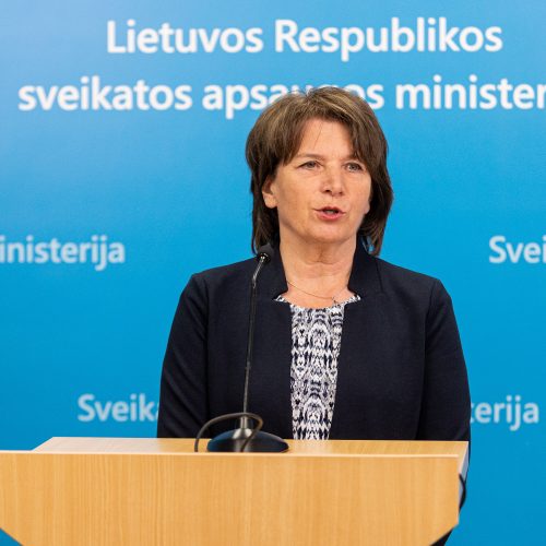 2023–2024 metų vakcinacijos strategijos pristatymas  © P. Peleckio / BNS nuotr.