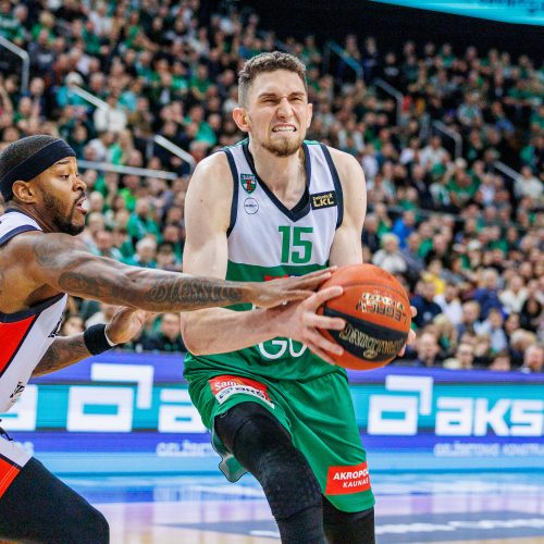 LKL rungtynės: Kauno „Žalgiris“ ir Vilniaus „Rytas“  © E. Ovčarenko / BNS nuotr.