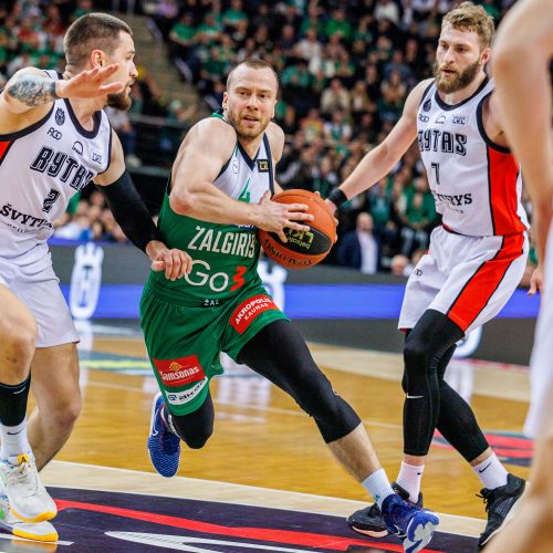 LKL rungtynės: Kauno „Žalgiris“ ir Vilniaus „Rytas“  © E. Ovčarenko / BNS nuotr.