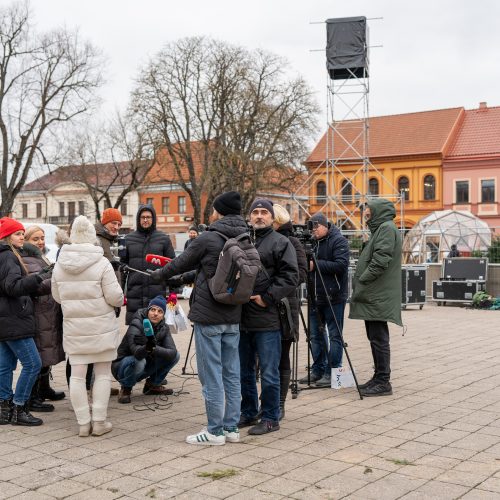 Pristatyta Kauno kalėdinė eglutė   © Regimanto Zakšensko nuotr.