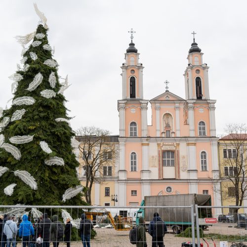 Pristatyta Kauno kalėdinė eglutė   © Regimanto Zakšensko nuotr.