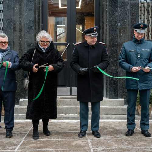 Oficialiai atidarytas Kauno Vyriausiasis policijos komisariatas  © Regimanto Zakšensko nuotr.