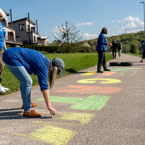 Protesto akcija Žemuosiuose Šančiuose  © Regimanto Zakšensko nuotr.