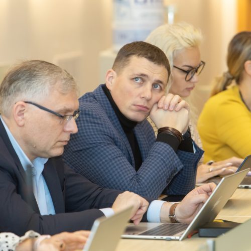 Paskutinis 2019-2023 m. kadencijos Kauno tarybos posėdis  © Regimanto Zakšensko nuotr.
