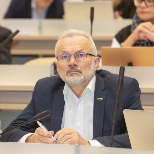 Paskutinis 2019-2023 m. kadencijos Kauno tarybos posėdis  © Regimanto Zakšensko nuotr.