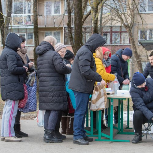 Kaune nemokamai dalijamas pienas  © Regimanto Zakšensko nuotr.