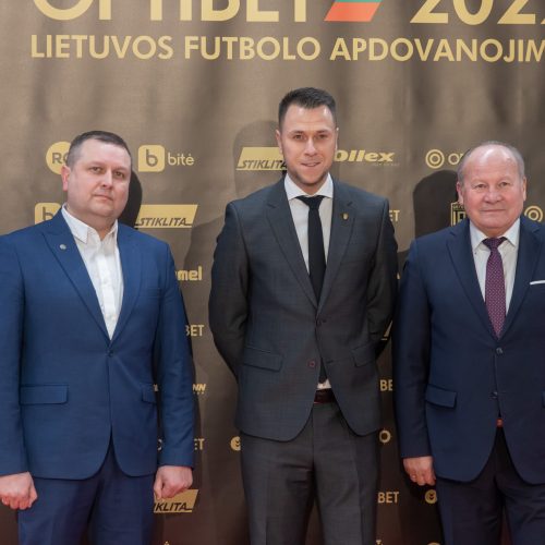 Lietuvos futbolo geriausiųjų apdovanojimai  © Regimanto Zakšensko nuotr.