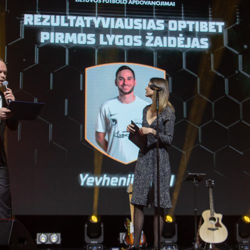 Lietuvos futbolo geriausiųjų apdovanojimai  © Regimanto Zakšensko nuotr.