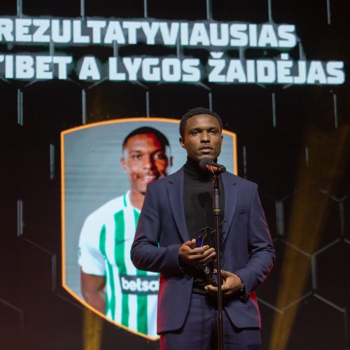 Lietuvos futbolo geriausiųjų apdovanojimai  © Regimanto Zakšensko nuotr.