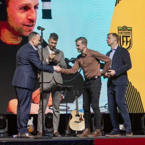 Lietuvos futbolo geriausiųjų apdovanojimai  © Regimanto Zakšensko nuotr.