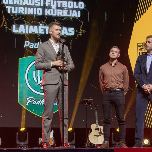 Lietuvos futbolo geriausiųjų apdovanojimai  © Regimanto Zakšensko nuotr.