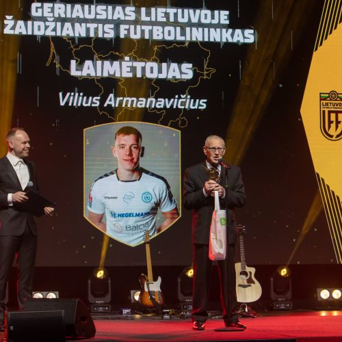 Lietuvos futbolo geriausiųjų apdovanojimai  © Regimanto Zakšensko nuotr.