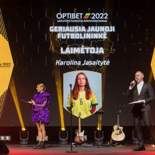 Lietuvos futbolo geriausiųjų apdovanojimai  © Regimanto Zakšensko nuotr.