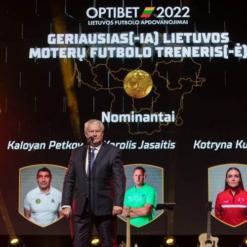 Lietuvos futbolo geriausiųjų apdovanojimai  © Regimanto Zakšensko nuotr.