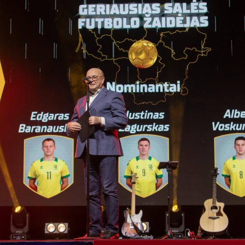 Lietuvos futbolo geriausiųjų apdovanojimai  © Regimanto Zakšensko nuotr.