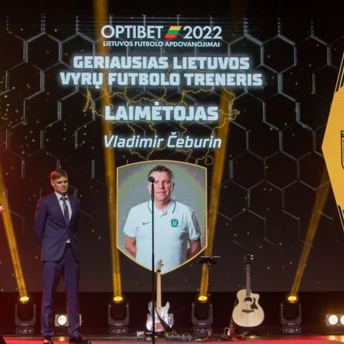 Lietuvos futbolo geriausiųjų apdovanojimai  © Regimanto Zakšensko nuotr.