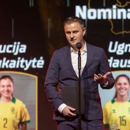 Lietuvos futbolo geriausiųjų apdovanojimai  © Regimanto Zakšensko nuotr.
