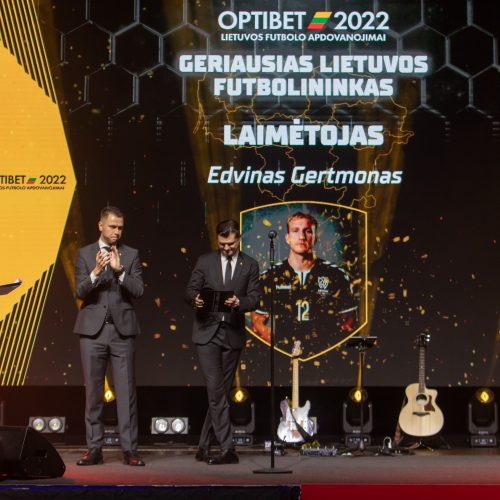Lietuvos futbolo geriausiųjų apdovanojimai  © Regimanto Zakšensko nuotr.