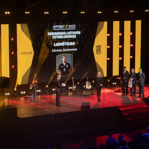 Lietuvos futbolo geriausiųjų apdovanojimai  © Regimanto Zakšensko nuotr.