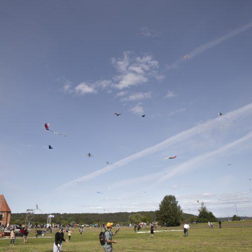 Aitvarų festivalis Zapyškyje <span style=color:red;>(2023)</span>  © Simono Baltušio nuotr.