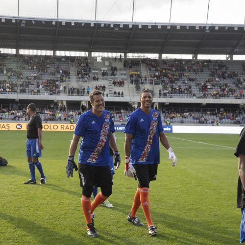 Kauno S. Dariaus ir S. Girėno stadione įvyko Lietuvos ir FIFA futbolo legendų rungtynės  © Simono Baltušio nuotr.