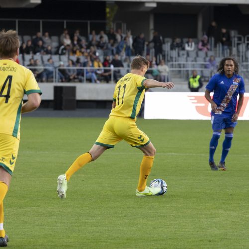 Kauno S. Dariaus ir S. Girėno stadione įvyko Lietuvos ir FIFA futbolo legendų rungtynės  © Simono Baltušio nuotr.