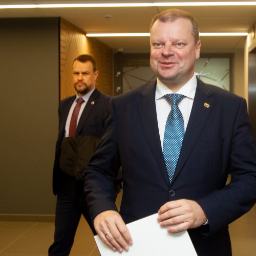 S. Skvernelis pristatė prezidentinį rinkimų štabą  © Irmanto Gelūno / Fotobanko nuotr.