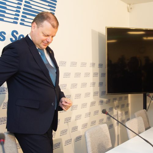 S. Skvernelis pristatė prezidentinį rinkimų štabą  © Irmanto Gelūno / Fotobanko nuotr.