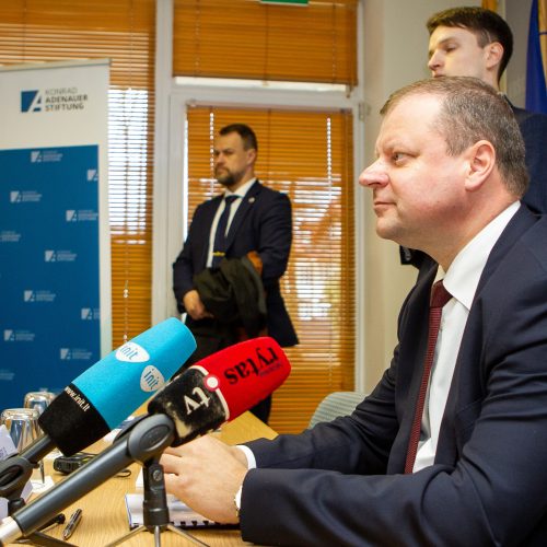 S. Skvernelis pristatė užsienio politikos strategiją  © P. Peleckio / Fotobanko nuotr.