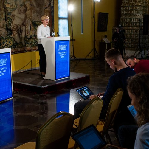 Kandidatų į prezidentus spaudos konferencijos  © P. Peleckio / Fotobanko nuotr.