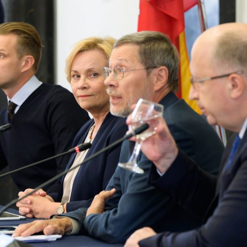 Spaudos konferencijos po rinkimų  © G. Skaraitienės / Fotobanko nuotr.