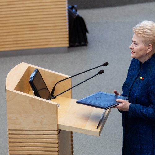 D. Grybauskaitės paskutinis metinis pranešimas  © P. Peleckio / Fotobanko nuotr.