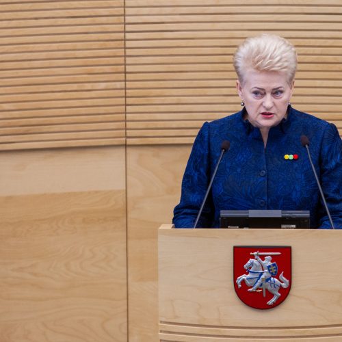 D. Grybauskaitės paskutinis metinis pranešimas  © P. Peleckio / Fotobanko nuotr.