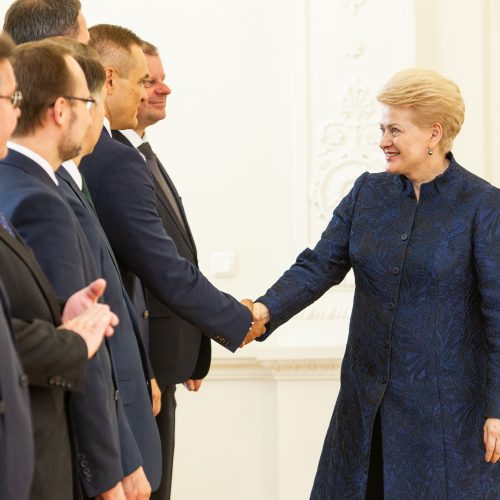 Prezidentė atsisveikina su Ministrų kabinetu  © P. Peleckio / Fotobanko nuotr.