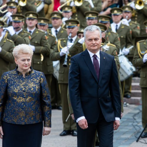Prezidentą pagerbė ginkluotosios pajėgos  © R. Dačkaus / Prezidentūros nuotr.