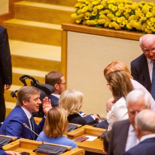 G. Nausėdos priesaikos ceremonija Seime  © G. Skaraitienės, I. Gelūno / Fotobanko nuotr.