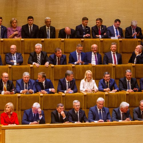 G. Nausėdos priesaikos ceremonija Seime  © G. Skaraitienės, I. Gelūno / Fotobanko nuotr.