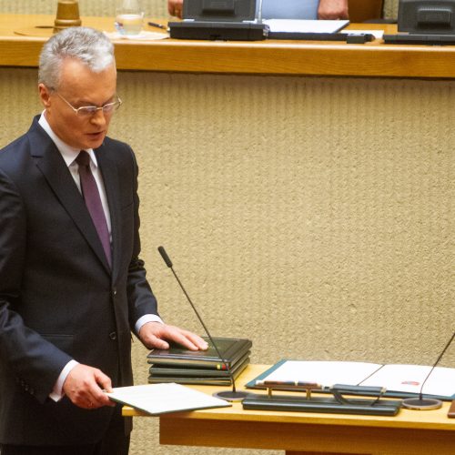 G. Nausėdos priesaikos ceremonija Seime  © G. Skaraitienės, I. Gelūno / Fotobanko nuotr.