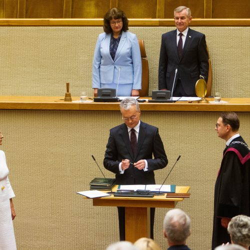 G. Nausėdos priesaikos ceremonija Seime  © G. Skaraitienės, I. Gelūno / Fotobanko nuotr.