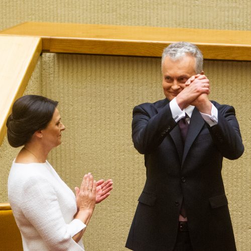 G. Nausėdos priesaikos ceremonija Seime  © G. Skaraitienės, I. Gelūno / Fotobanko nuotr.