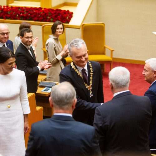 G. Nausėdos priesaikos ceremonija Seime  © G. Skaraitienės, I. Gelūno / Fotobanko nuotr.